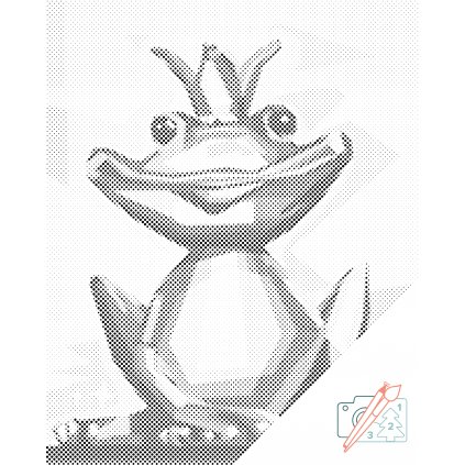 Punktmalerei - Der königliche Frosch
