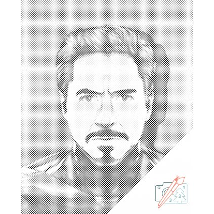 Punktmalerei - Tony Stark, Iron Man