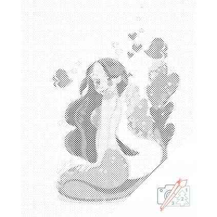 Punktmalerei - Die kleine Meerjungfrau 2
