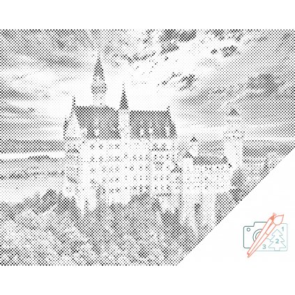 Punktmalerei - Schloss Neuschwanstein