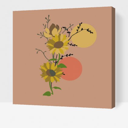 Malen nach Zahlen - Boho Sonnenblume