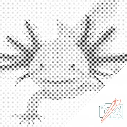 Punktmalerei - Axolotl 3