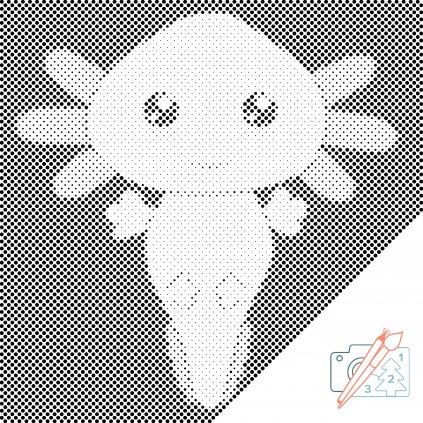 Punktmalerei - Axolotl 2