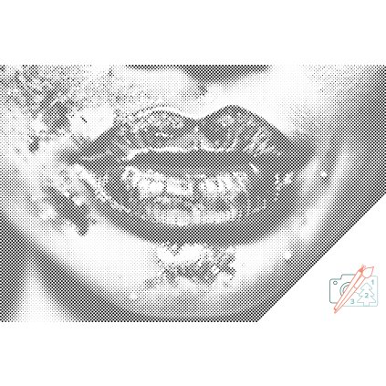 Punktmalerei - Lippen 2