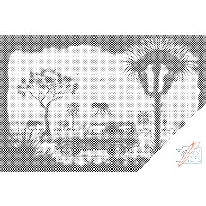 Punktmalerei - Safari