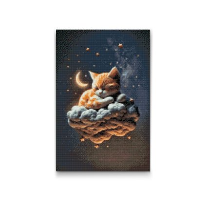 Diamond Painting - Gute Nacht Kätzchen