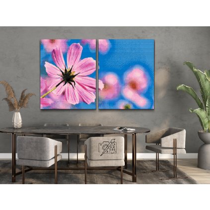 Diamond Painting - Rosa Blütenblätter (2er-Set)