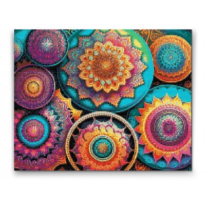 Diamond Painting - Blumiges Mandala-Muster