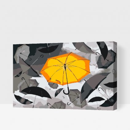 Malen nach Zahlen - Regenschirme