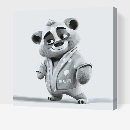 Malen nach Zahlen - Teddybär im Pyjama