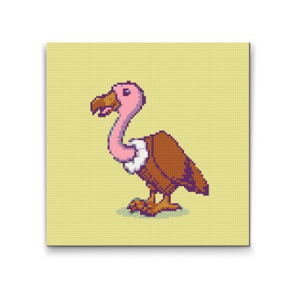 Diamond Painting - Niedlicher Geier