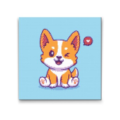 Diamond Painting - Niedlicher Corgi