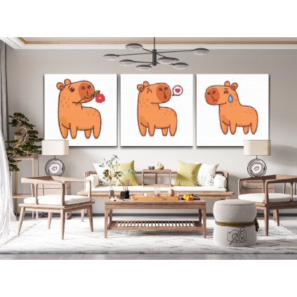 Diamond Painting - Capybara (3er-Set)