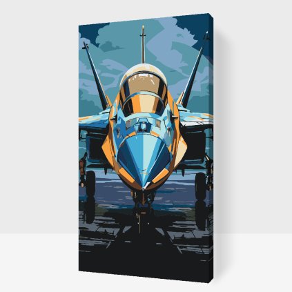 Malen nach Zahlen - Kampfjet