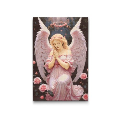 M2_Diamond_painting_-_Engel_mit_rosa_Rosen