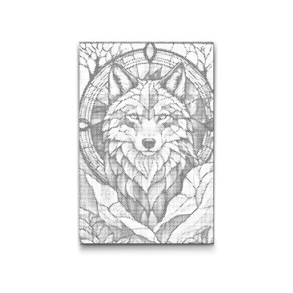 M2_Punktmalerei_-_Wolf_aus_Buntglas