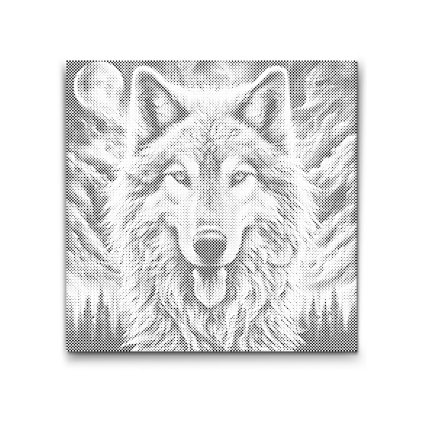 M2_Punktmalerei_-_Bunter_Wolf