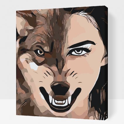 Malen nach Zahlen - Halb Mensch