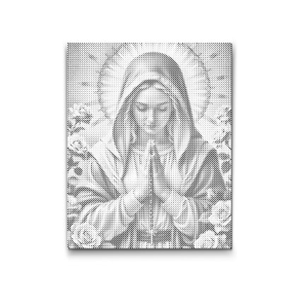 M2_Punktmalerei_-_Die_betende_Maria