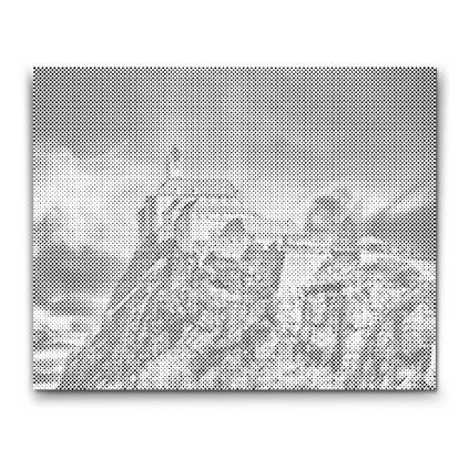 Punktmalerei_Burg_Riegensburg_-_Osterreich_M2