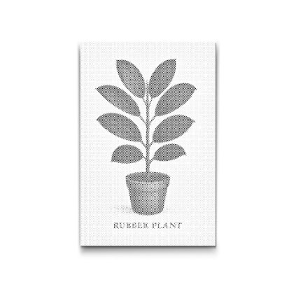 Punktmalerei_Gummibaum_M2