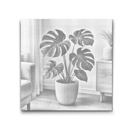 Punktmalerei_Monstera_deliciosa_M2