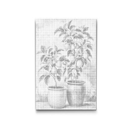 Punktmalerei_Zitronenbaume_im_Blumentopf_M2