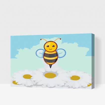 Malen nach Zahlen - Fröhliche Biene