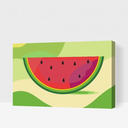 Malen nach Zahlen - Wassermelone