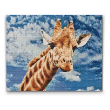 Diamond painting - Neugierige Giraffe