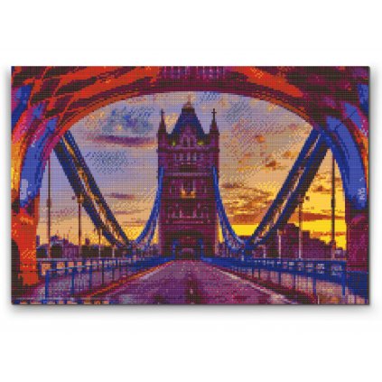 Diamond painting - Bunte London Bridge