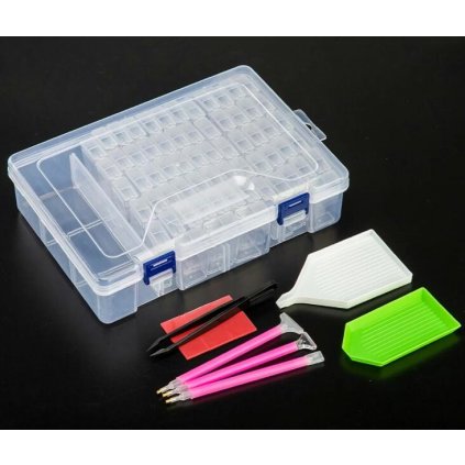 Organizer für Diamanten - 64 Tic Tacs + Werkzeugset