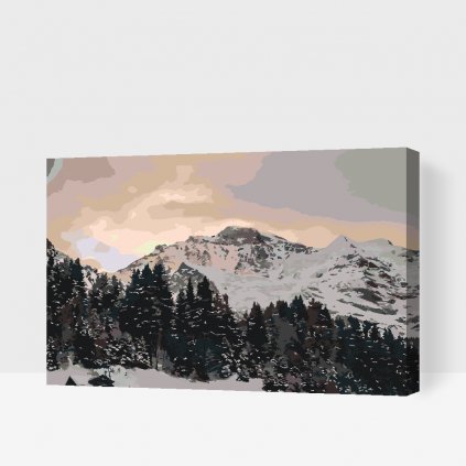 Malen nach Zahlen - Schweizer Alpen Jungfrau
