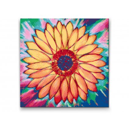 Diamond Painting - Bunte Sonnenblume