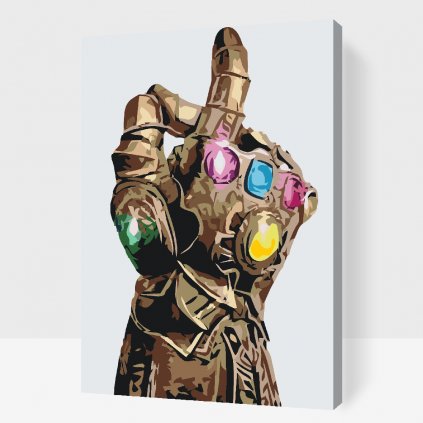 Malen nach Zahlen - Thanos-Handschuh