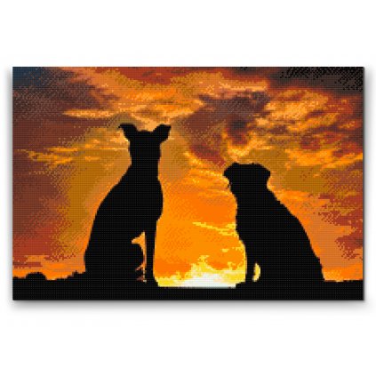 Diamond Painting - Hundefreunde