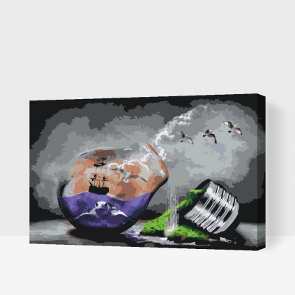 Malen nach Zahlen - Die Welt in einer Glühbirne