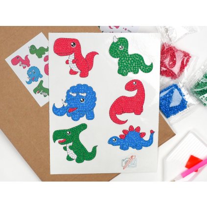 Diamond Painting Sticker - Kleine Dinos 2