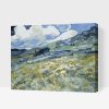 Malen nach Zahlen - Vincent van Gogh - Weizenfeld mit Bergen