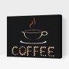 Malen nach Zahlen - Kaffee aus Kaffeebohnen