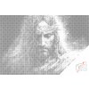 Punktmalerei - Jesus mit Dornenkrone