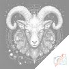 Punktmalerei - Widder