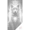 Punktmalerei - Magischer Wolf