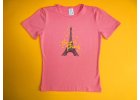 Dívčí tričko krátký rukáv Bonjour Paris