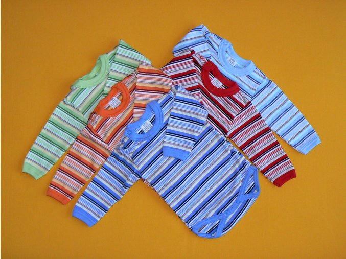 Body dl. rukáv proužek - vel. 68