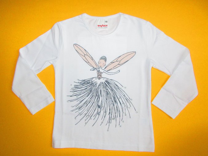 Dívčí tričko dlouhý rukáv Ballerina 1