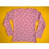 Dívčí tričko dlouhý rukáv celopotisk 2 - vel. 128