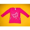 Dívčí tričko - tunika dlouhý rukáv Květinový motýl 1 - vel. 116
