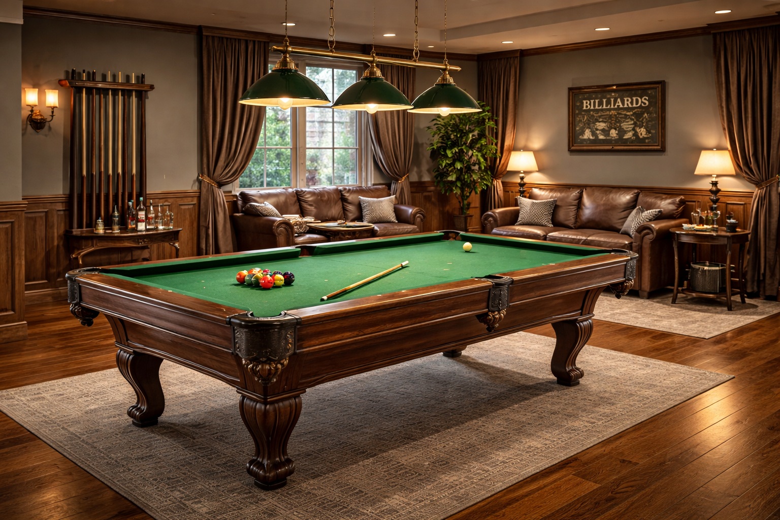 Ako si vytvoriť dokonalú biliardovú miestnosť doma