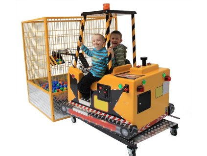 detský bagrovací automat s hrajucimi detmi